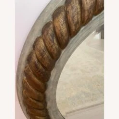 Round Wood & Resin Gold Rope And Blue Green Mirror -Home Furnishings Store 1500 1500 frame 0 10011