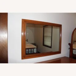 1950s Mid-Century Solid Maple Willett Wall Mirror -Home Furnishings Store 1500 1500 frame 0 10045