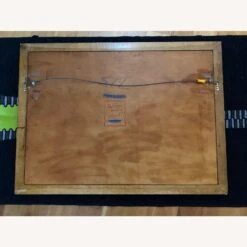 1950s Mid-Century Solid Maple Willett Wall Mirror -Home Furnishings Store 1500 1500 frame 0 10046