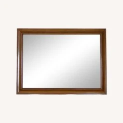1950s Mid-Century Solid Maple Willett Wall Mirror -Home Furnishings Store 1500 1500 frame 0 10047