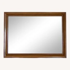 1950s Mid-Century Solid Maple Willett Wall Mirror -Home Furnishings Store 1500 1500 frame 0 10049