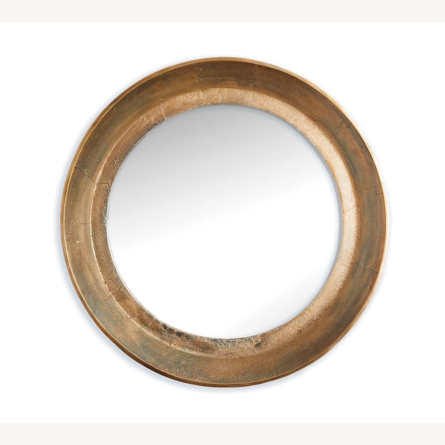 Pottery Barn Kora Antique Nickel Round Wall Mirror 6 Pottery Barn Kora Antique Nickel Round Wall Mirror - Image 4