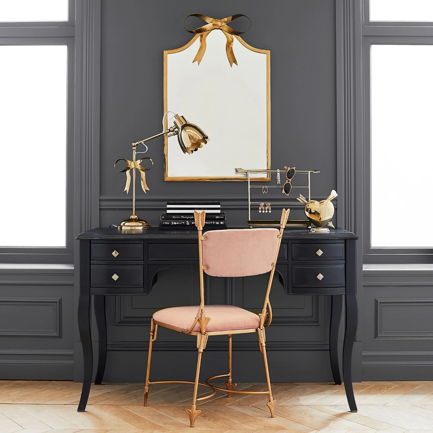 Pottery Barn The Emily & Meritt Bow Mirror 6 Pottery Barn The Emily & Meritt Bow Mirror - Image 4