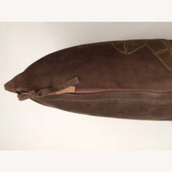 Other Botanical Leaf Embroidered Leather Pillow -Home Furnishings Store 1500 1500 frame 0 10183