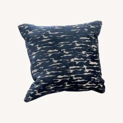 West Elm Velvet Blue Silver Pillow+Insert 20x20 -Home Furnishings Store 1500 1500 frame 0 10205