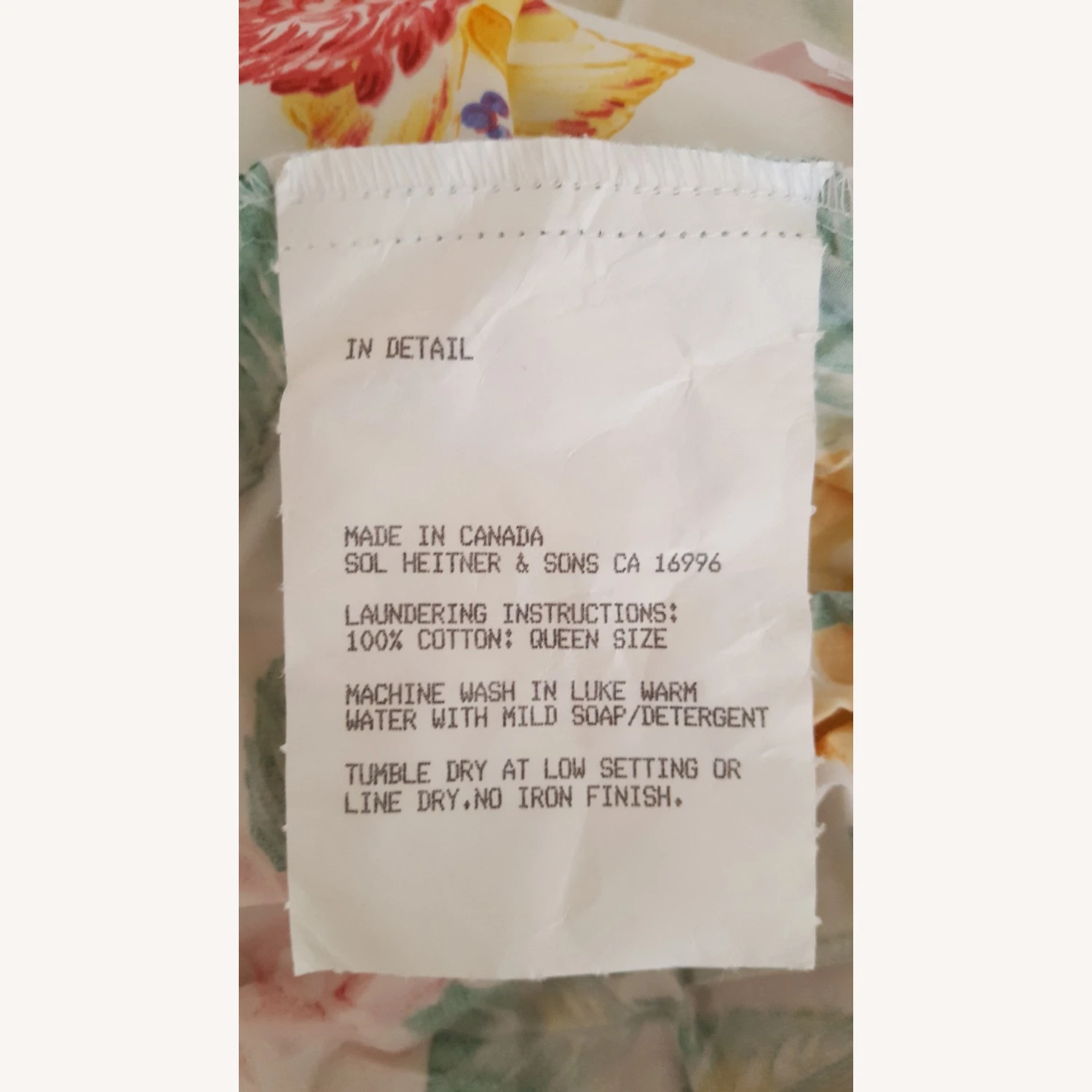 Other Floral Bedskirt & Neckroll - Full Size 8 Other Floral Bedskirt & Neckroll - Full Size - Image 6