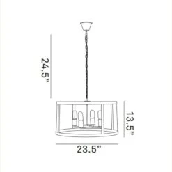 Other Chandelier In Black Steel W/ Plastic Cover Finish -Home Furnishings Store 1500 1500 frame 0 10353