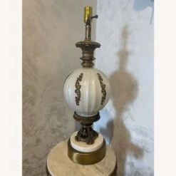 Vintage1960s Brass Marble & Milk Glass Table Lamp -Home Furnishings Store 1500 1500 frame 0 10429