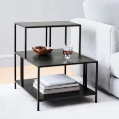 West Elm Profile Side Table, Dark Bronze -Home Furnishings Store 1500 1500 frame 0 1046
