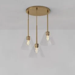 West Elm Sculptural 3-Light Chandelier