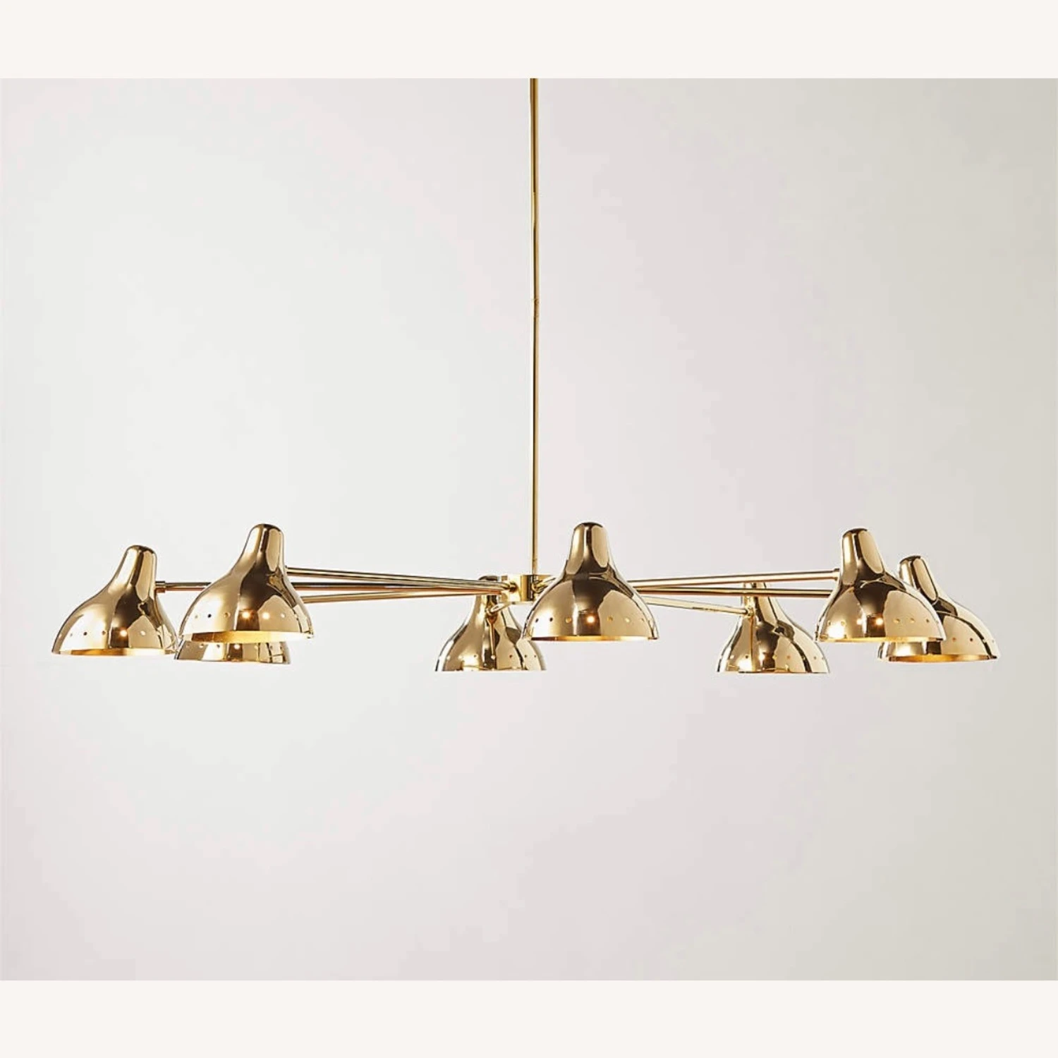 CB2 Presley Polished Brass Chandelier 6 CB2 Presley Polished Brass Chandelier - Image 4