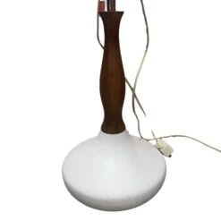 Other MCM Table Lamp Ceramic And Wood
