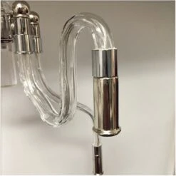 Inverted Four Arms Glass & Nickel Chandelier 18 Inverted Four Arms Glass & Nickel Chandelier -Home Furnishings Store 1500 1500 frame 0 10606