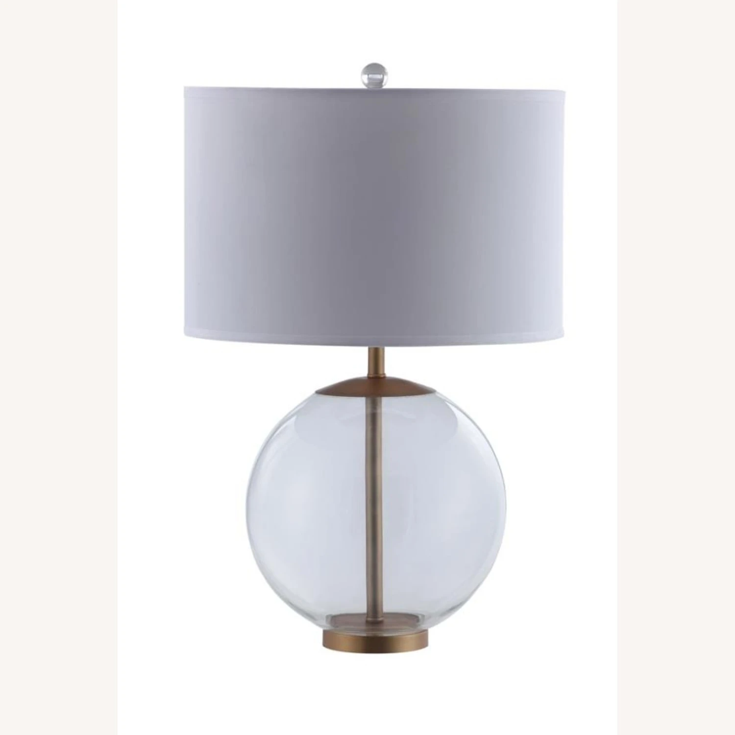 Other Table Lamp In Linen-Like White Drum Shade 3 Other Table Lamp In Linen-Like White Drum Shade