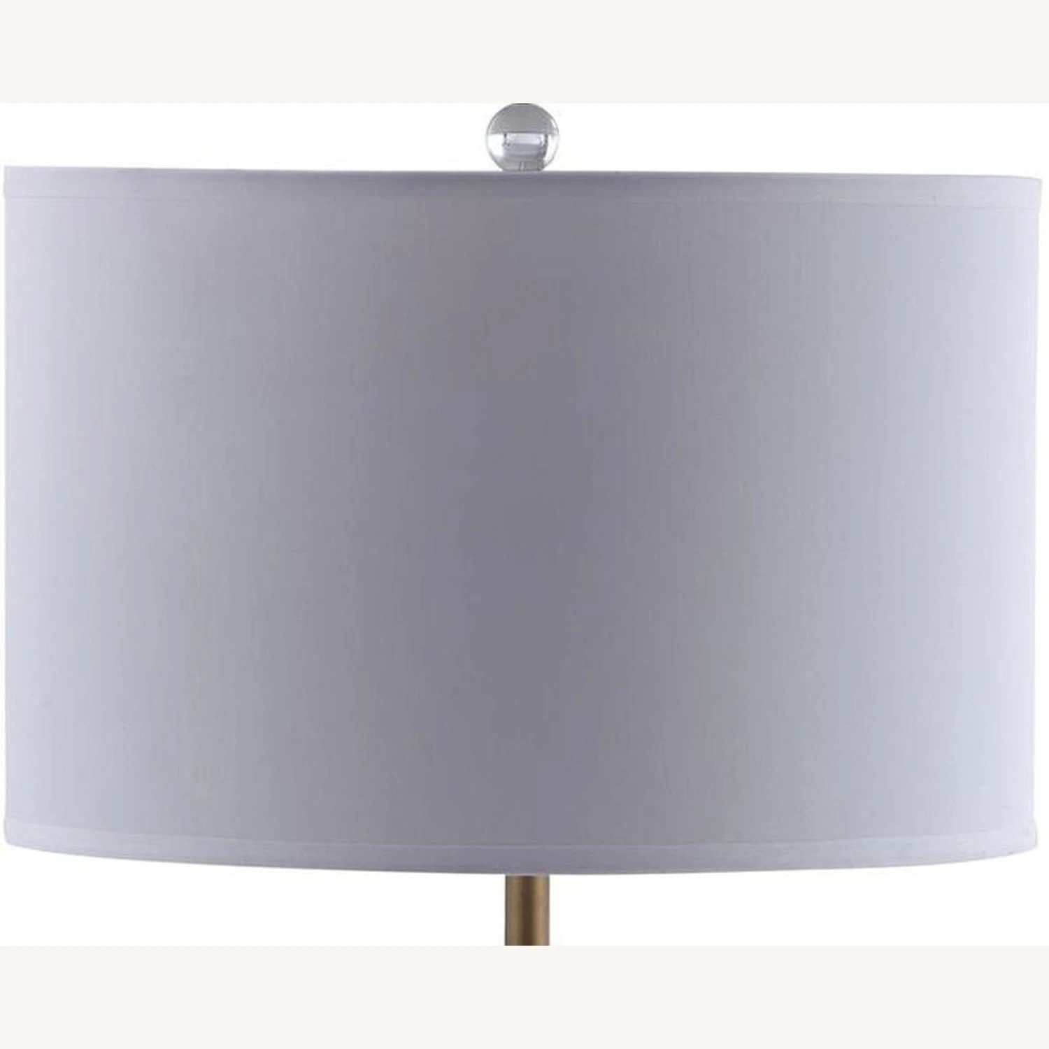 Other Table Lamp In Linen-Like White Drum Shade 4 Other Table Lamp In Linen-Like White Drum Shade - Image 2