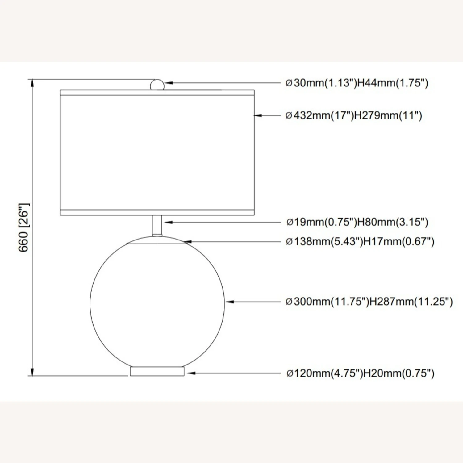Other Table Lamp In Linen-Like White Drum Shade 7 Other Table Lamp In Linen-Like White Drum Shade - Image 5