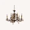 Vintage Spanish Brass 10 Light Chandelier -Home Furnishings Store 1500 1500 frame 0 10658