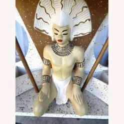 Other Attco Chalkware / Wood MCM Table Or Wall Lamp -Home Furnishings Store 1500 1500 frame 0 10670