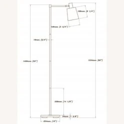 Other Retro Style Black & Gold Color Floor Lamp