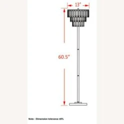 Other Floor Lamp W/ Chrome Stand & Crystal Shade 8 Other Floor Lamp W/ Chrome Stand & Crystal Shade -Home Furnishings Store 1500 1500 frame 0 11044