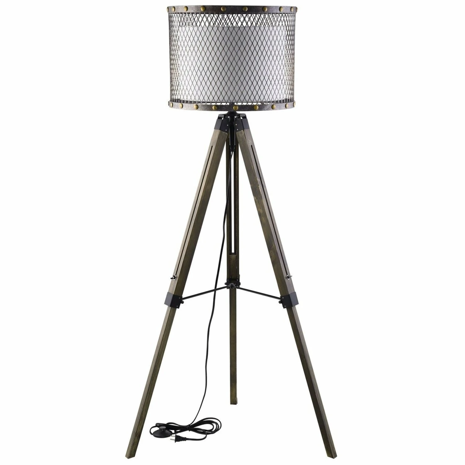 Other Floor Lamp In Antique Silver W/ Mesh Casing 3 Other Floor Lamp In Antique Silver W/ Mesh Casing