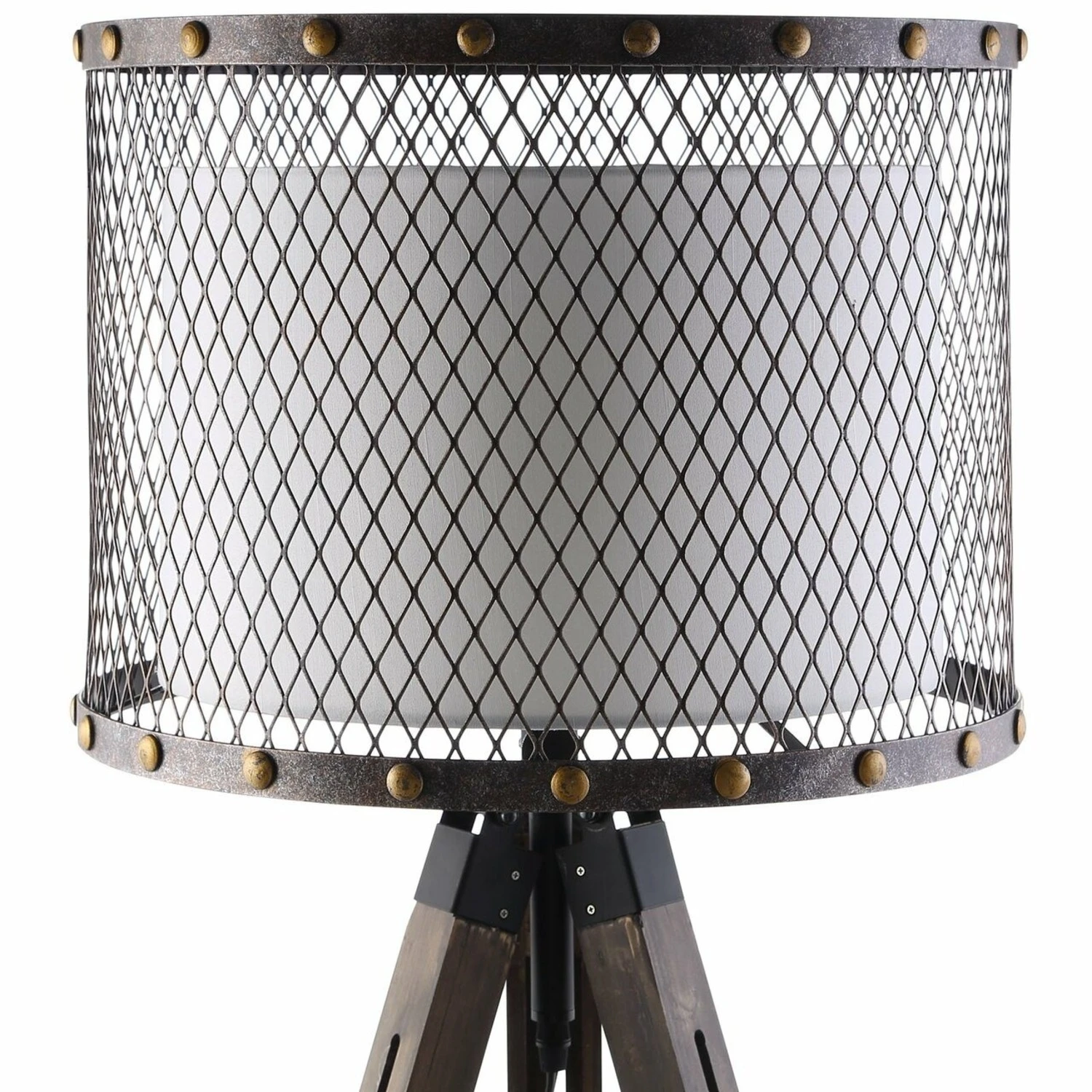 Other Floor Lamp In Antique Silver W/ Mesh Casing 7 Other Floor Lamp In Antique Silver W/ Mesh Casing - Image 5