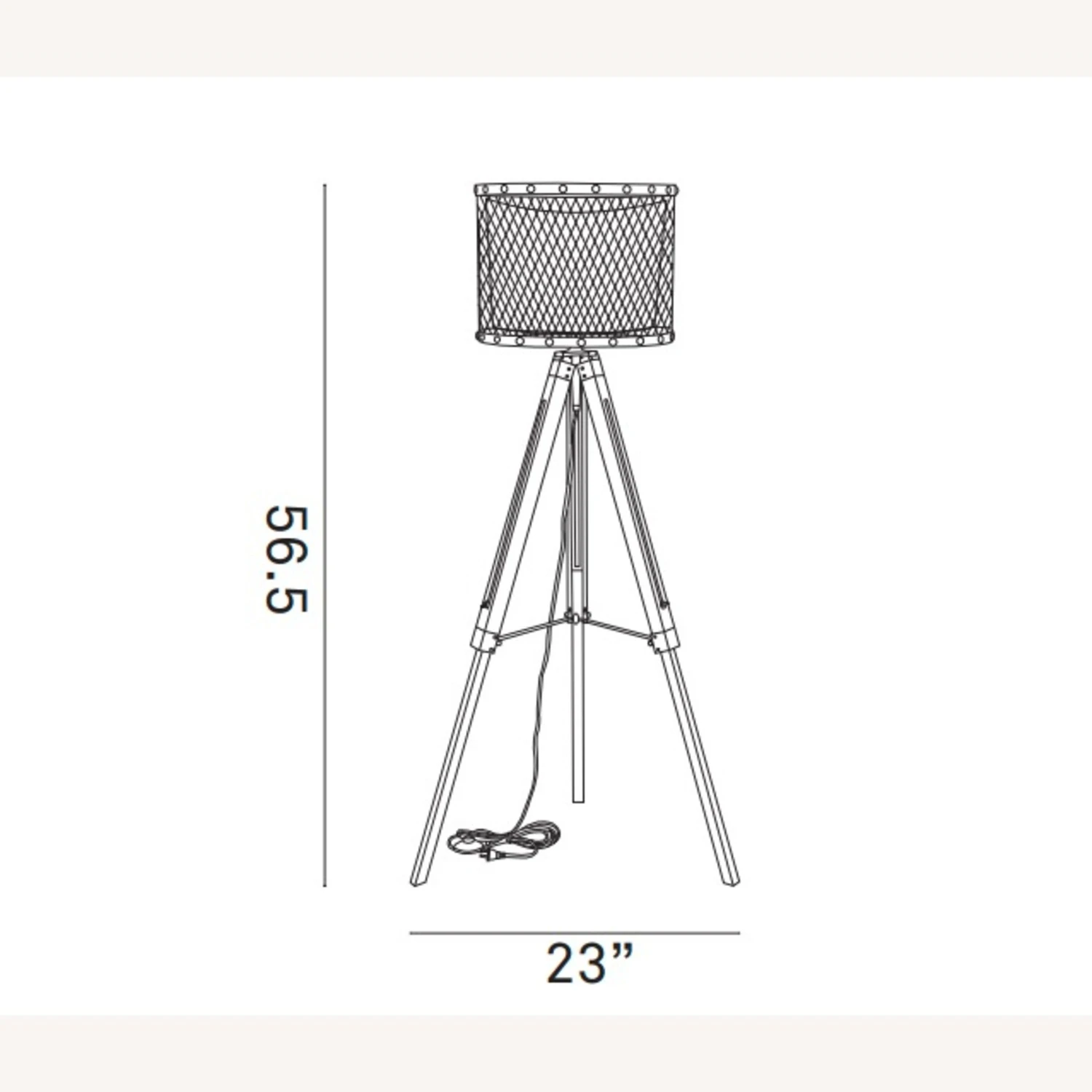 Other Floor Lamp In Antique Silver W/ Mesh Casing 8 Other Floor Lamp In Antique Silver W/ Mesh Casing - Image 6