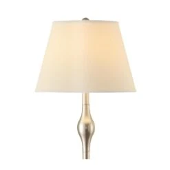 Other 3- Piece Lamp Set W/ Brush Nickel & Faux Silk Empire Shades -Home Furnishings Store 1500 1500 frame 0 11054
