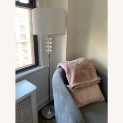 Crystal Silver Floor Lamp
