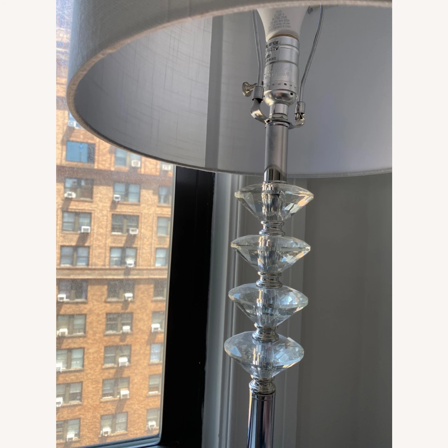 Crystal Silver Floor Lamp 5 Crystal Silver Floor Lamp - Image 3
