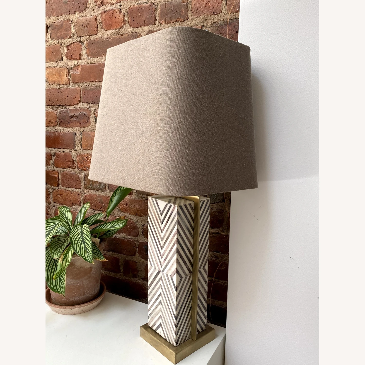 Marble Grey West Elm Lamp With Shades 3 Marble Grey West Elm Lamp With Shades