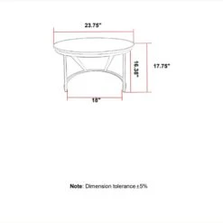 Other Accent Table In White Marble Top & Black Finish -Home Furnishings Store 1500 1500 frame 0 1114