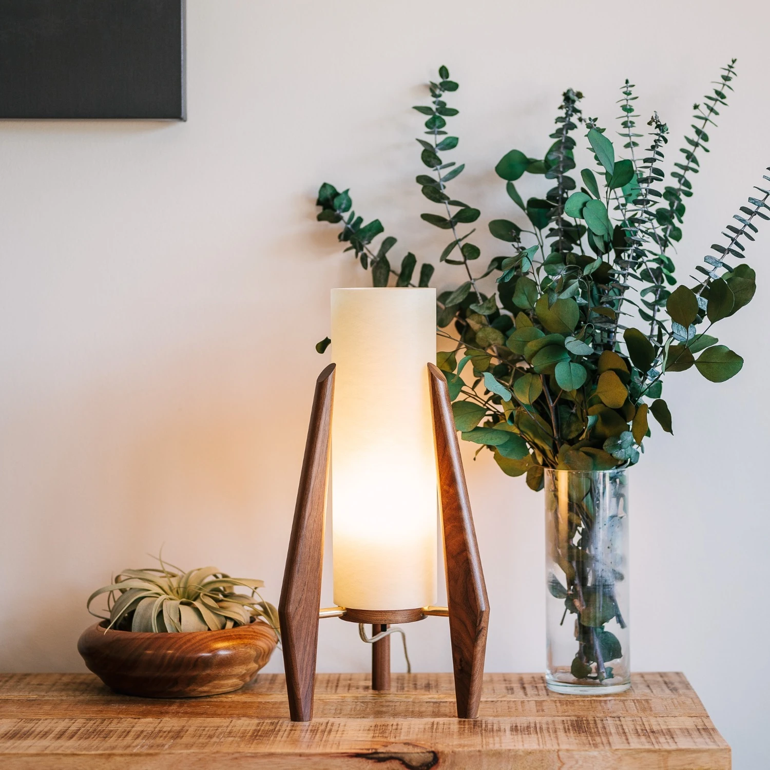 Other Mid Century Modern American Walnut Lamp 4 Other Mid Century Modern American Walnut Lamp - Image 2