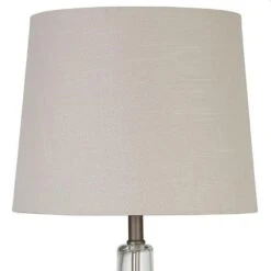 Other Table Lamp In Glass Body W/ White Drum Shade
