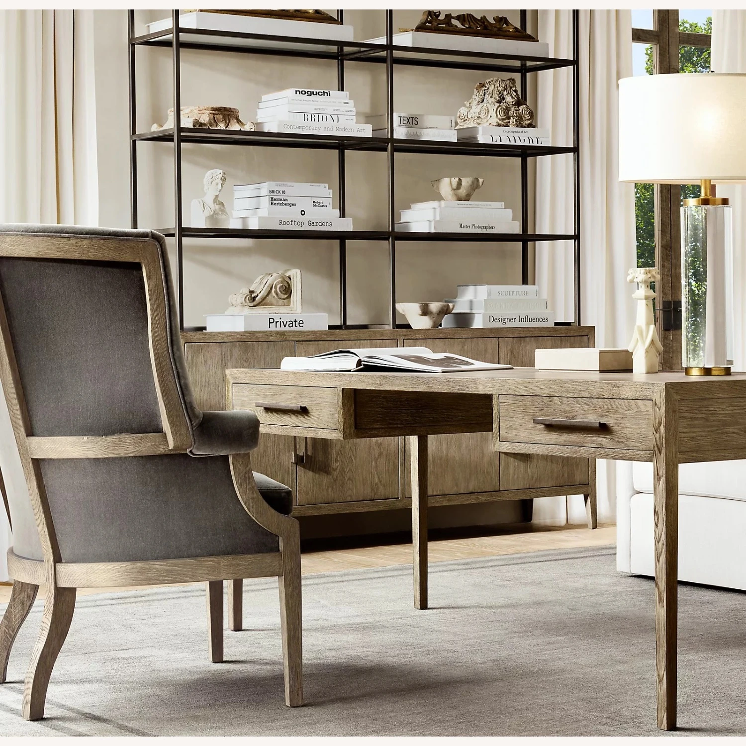 Restoration Hardware Cylindrical Column Crystal Table Lamp 5 Restoration Hardware Cylindrical Column Crystal Table Lamp - Image 3