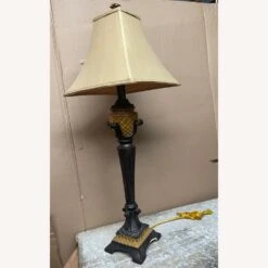 Other Cast Plaster Table Lamp Brown 37" Hg Square Shade -Home Furnishings Store 1500 1500 frame 0 11294