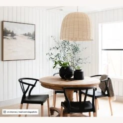 Pottery Barn Cambria Rattan Pendant