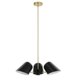 Other 3-Light Pendant Light In Black &Satin Brass Finish 22 Other 3-Light Pendant Light In Black &Satin Brass Finish -Home Furnishings Store 1500 1500 frame 0 11396