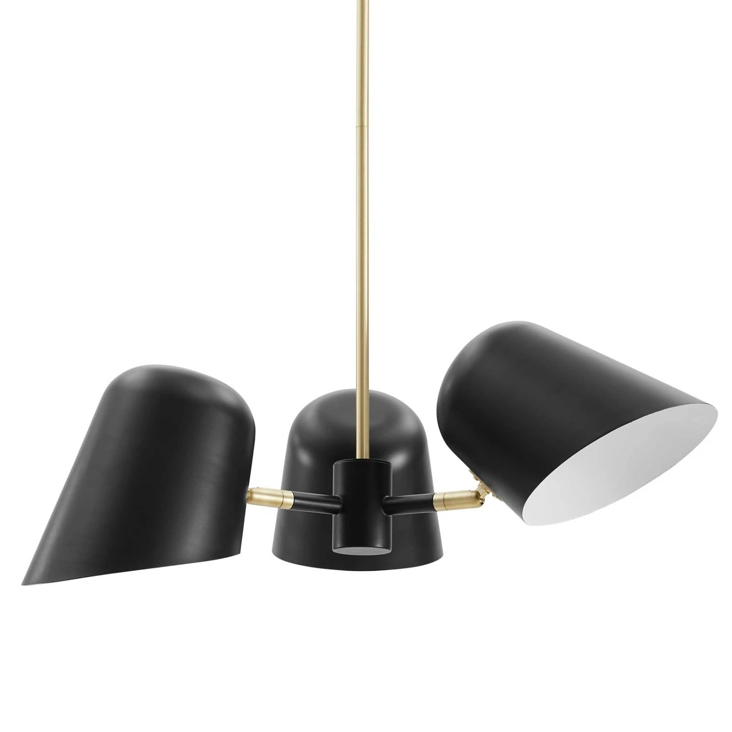 Other 3-Light Pendant Light In Black &Satin Brass Finish 14 Other 3-Light Pendant Light In Black &Satin Brass Finish - Image 12