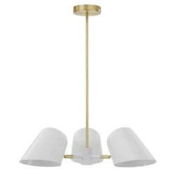 Other 3-Light Pendant Light In White&Satin Brass Canopy -Home Furnishings Store 1500 1500 frame 0 11410