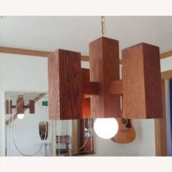 Vintage Mid Century Brutalist 5 Light Chandelier -Home Furnishings Store 1500 1500 frame 0 11418