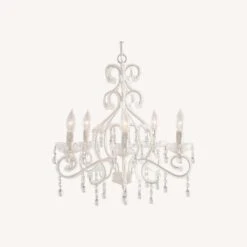 Pottery Barn White Lydia Kids Chandelier