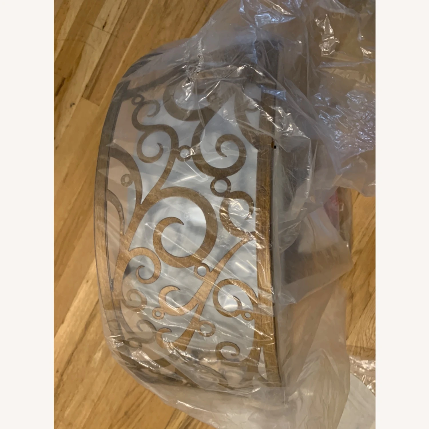 3-light Drum Gold Chandelier 6 3-light Drum Gold Chandelier - Image 4