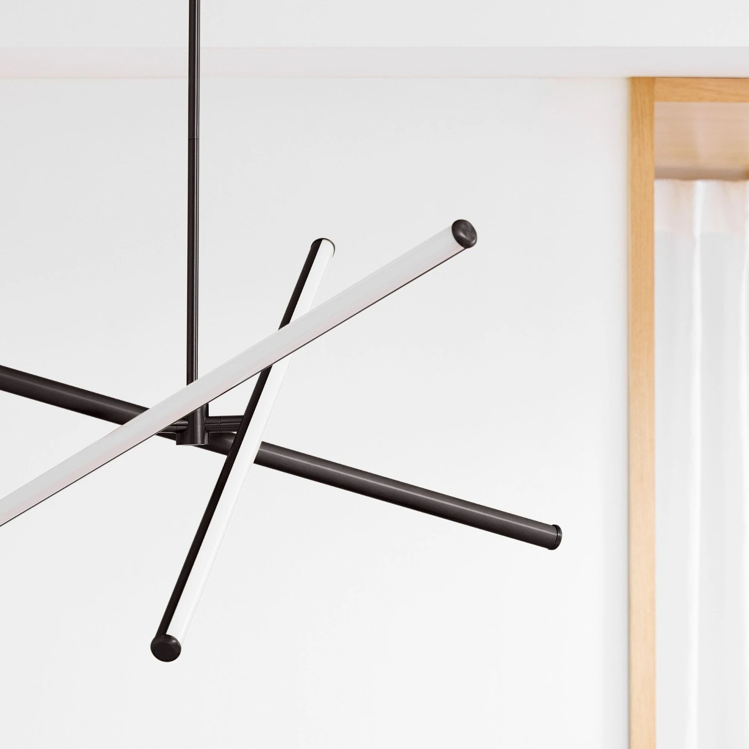 West Elm Light Rods LED Chandelier 38" 5 West Elm Light Rods LED Chandelier 38" - Image 4