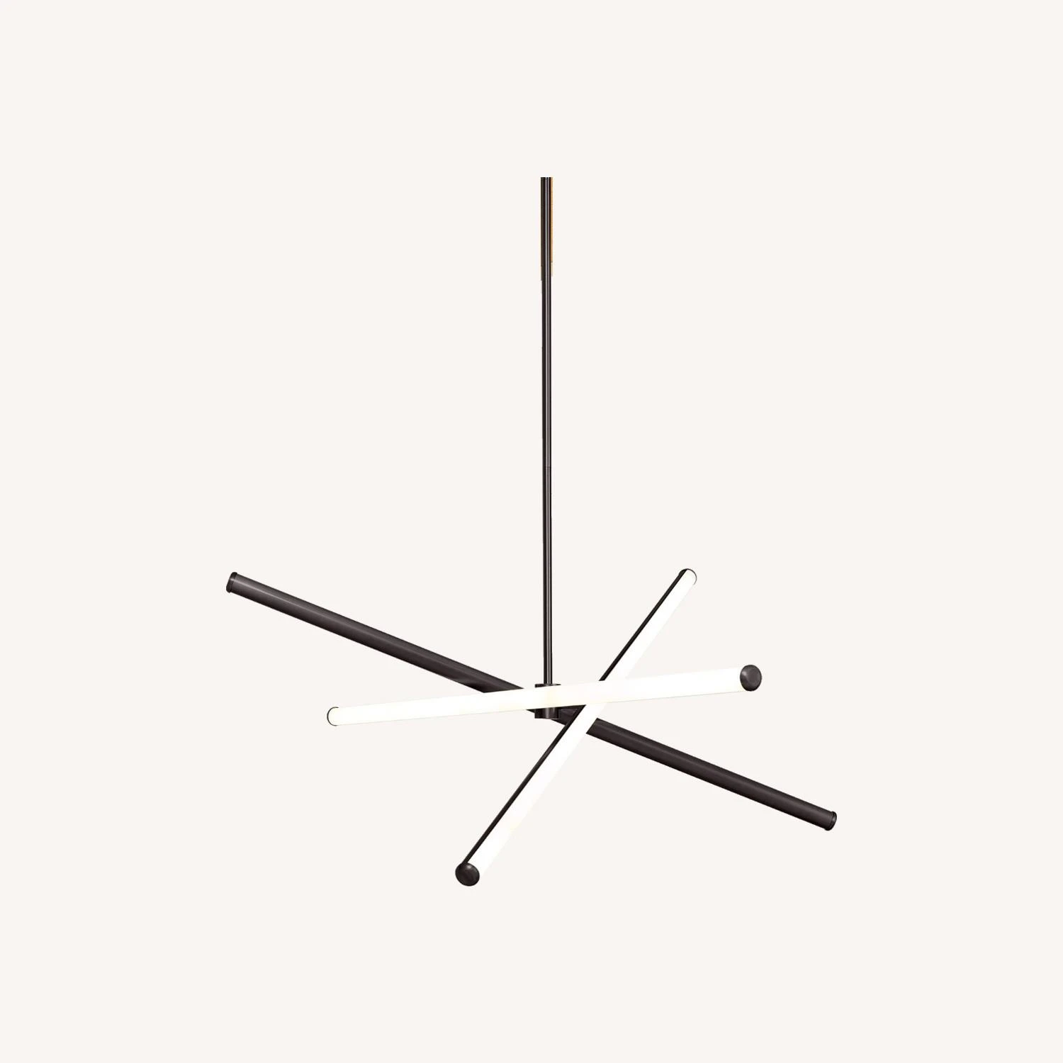 West Elm Light Rods LED Chandelier 38" 6 West Elm Light Rods LED Chandelier 38" - Image 5