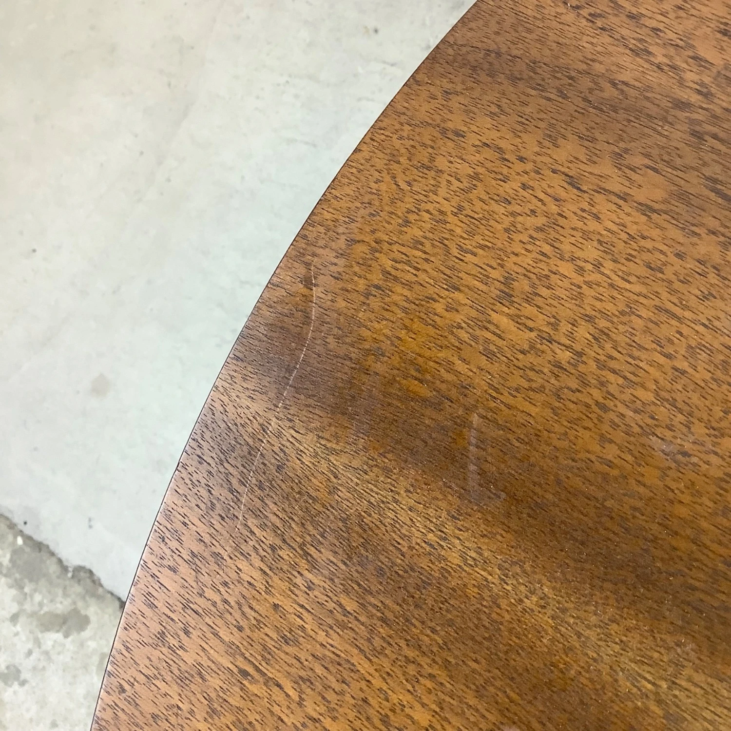 MCM Circular Walnut End Table Cabinet 14 MCM Circular Walnut End Table Cabinet - Image 12