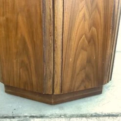 MCM Circular Walnut End Table Cabinet 37 MCM Circular Walnut End Table Cabinet -Home Furnishings Store 1500 1500 frame 0 1201