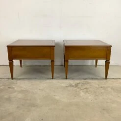 Pair Vintage Square End Tables With Single Drawer -Home Furnishings Store 1500 1500 frame 0 1245