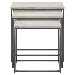 Other 3-Piece Nesting Table In White Marble Top Finish -Home Furnishings Store 1500 1500 frame 0 1257
