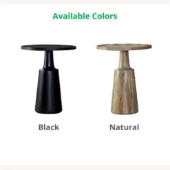 Other Accent Table In Black Stain Mango Wood Finish